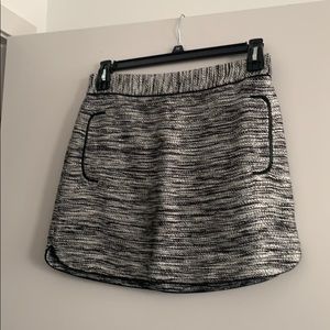 Short tweed blend skirt